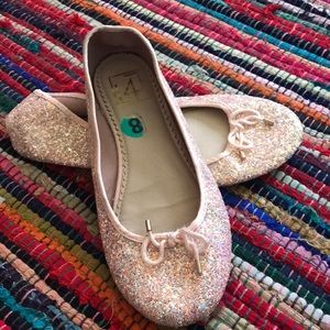 Sparkle slip on shoes
